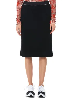 Tiered Hem Skirt (UCT1602-BLACK)