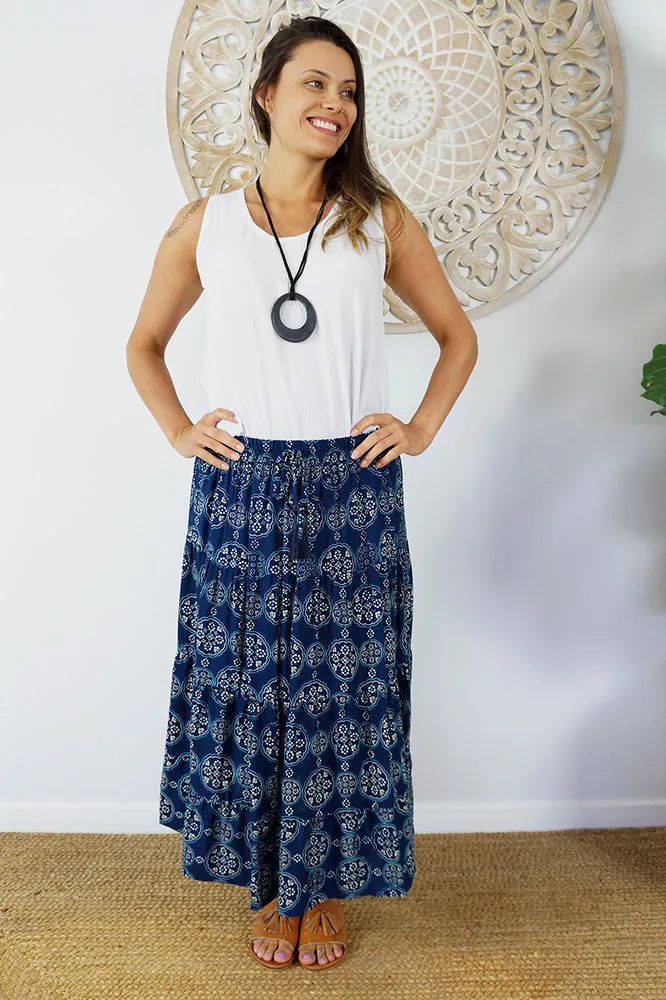 Tiered Skirt "Katmandu"