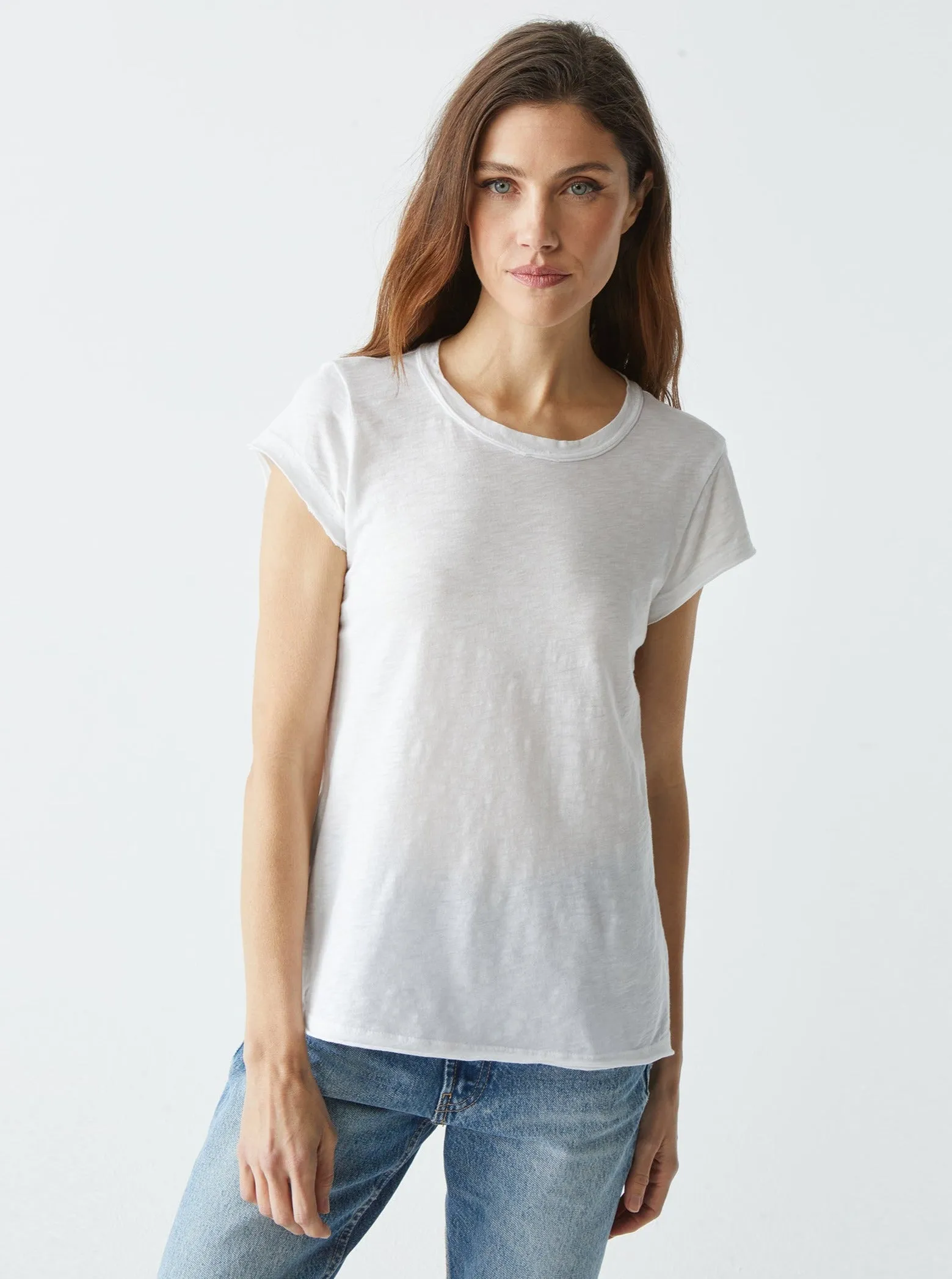 Trudy Supima Tee - White