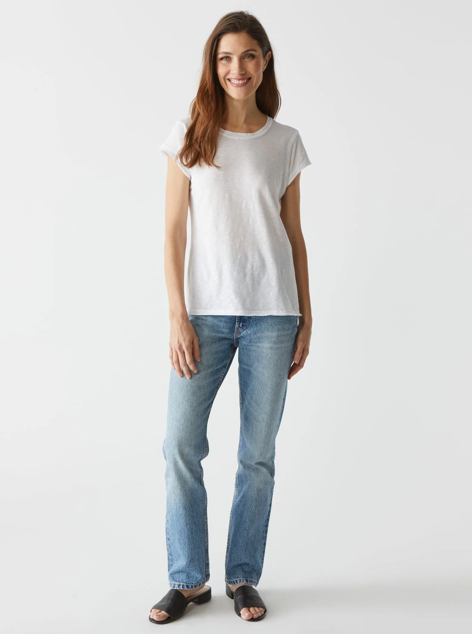 Trudy Supima Tee - White