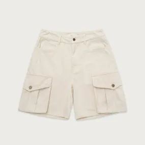 Womens Baggy Cargo Short - Bone