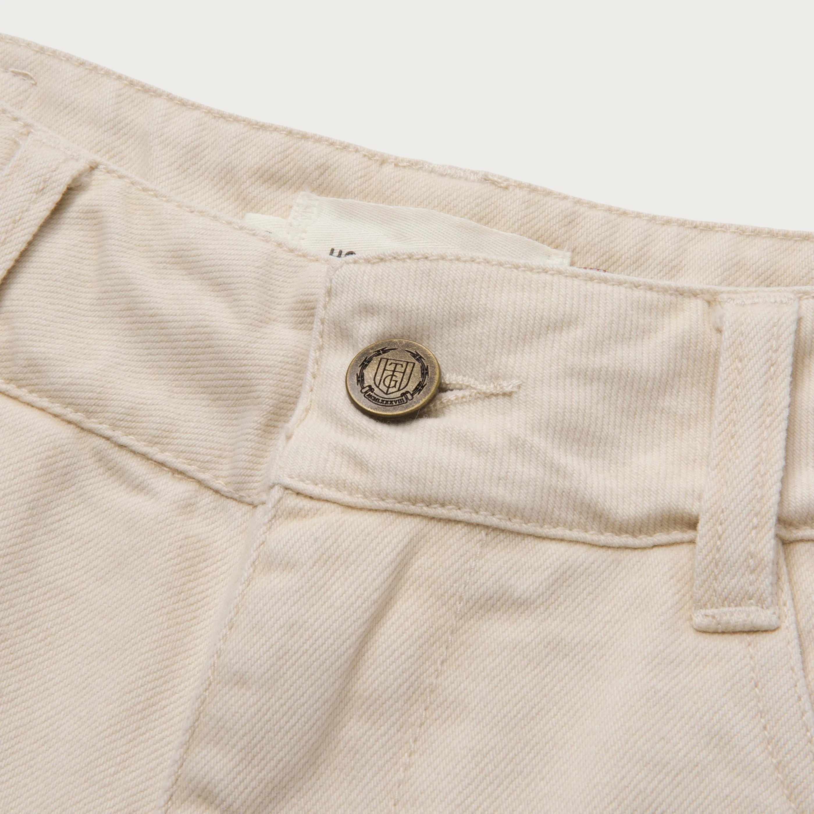 Womens Baggy Cargo Short - Bone