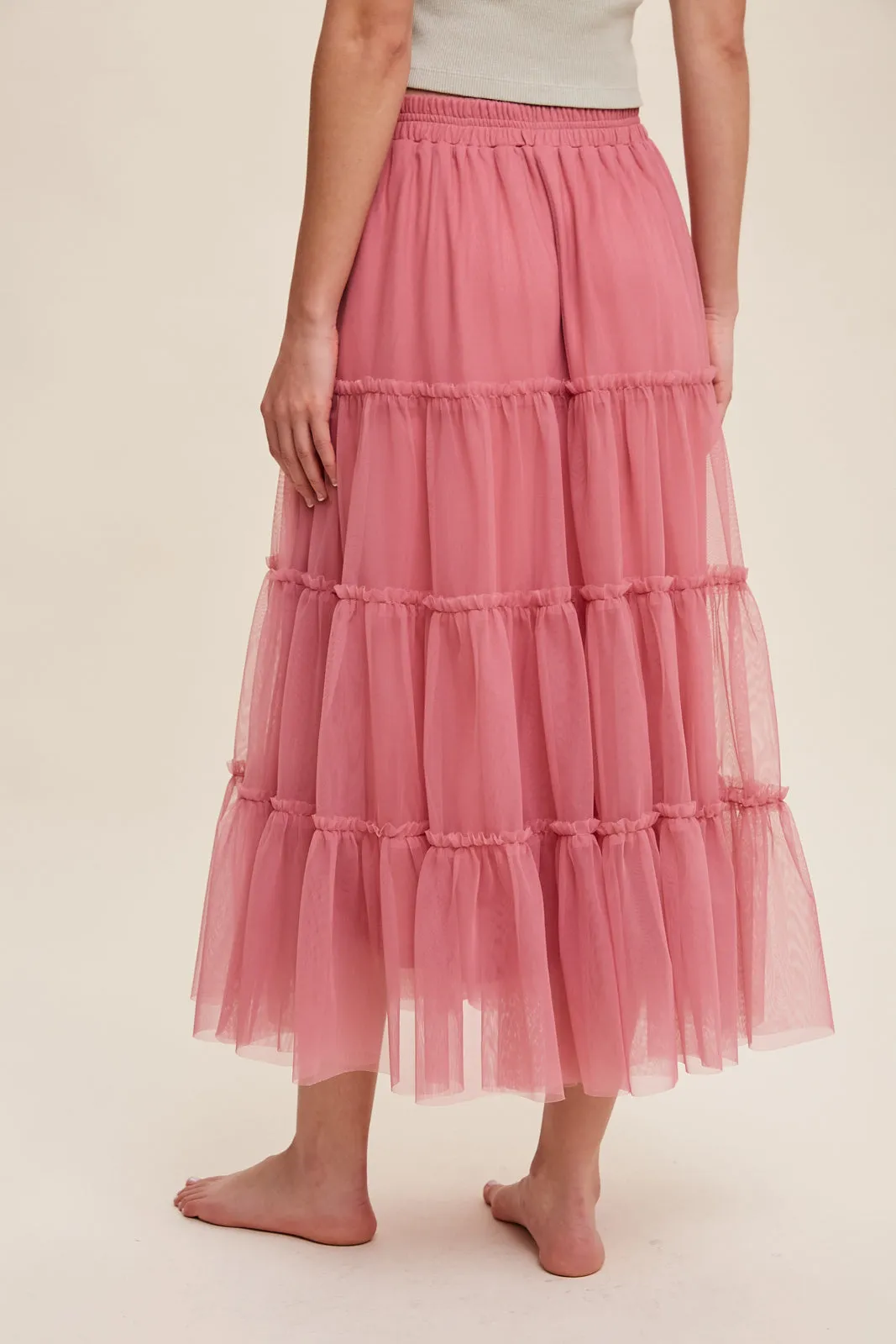 Your Favorite Tiered Mesh Flouncy Skirt