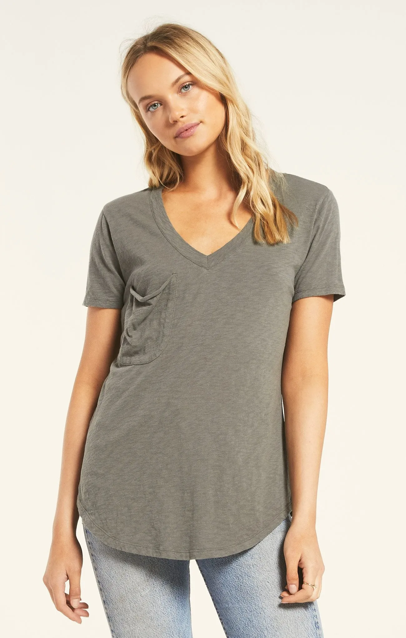 Z Supply The Cotton Slub Pocket Tee